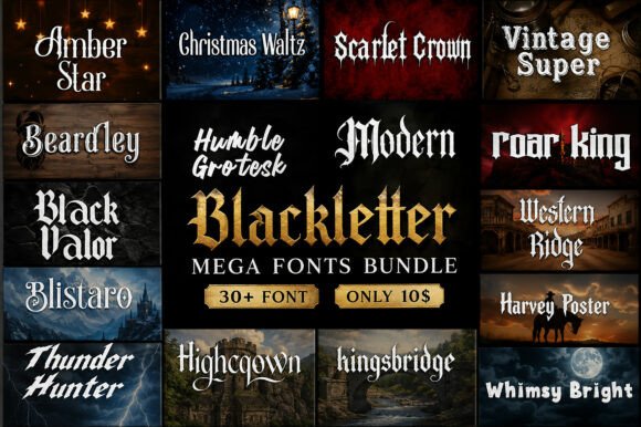 Download Modern Blackletter Mega Bundle - Premium Resources