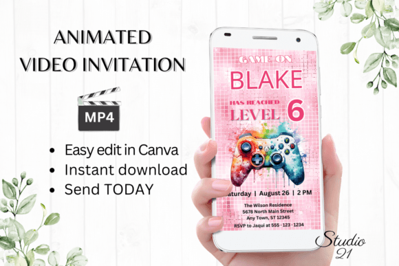 Download Video Game Birthday Invitation - Birthday Collection